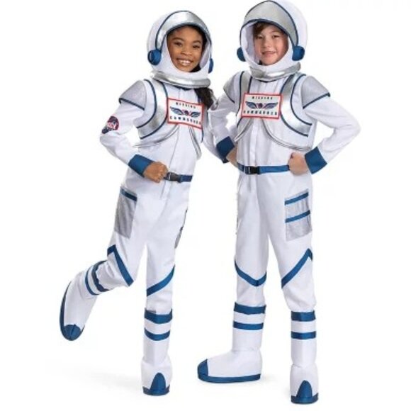 Disguise Brand Kid's size Medium 8-10 Astronaut Jumpsuit Costume - Picture 1 of 7
